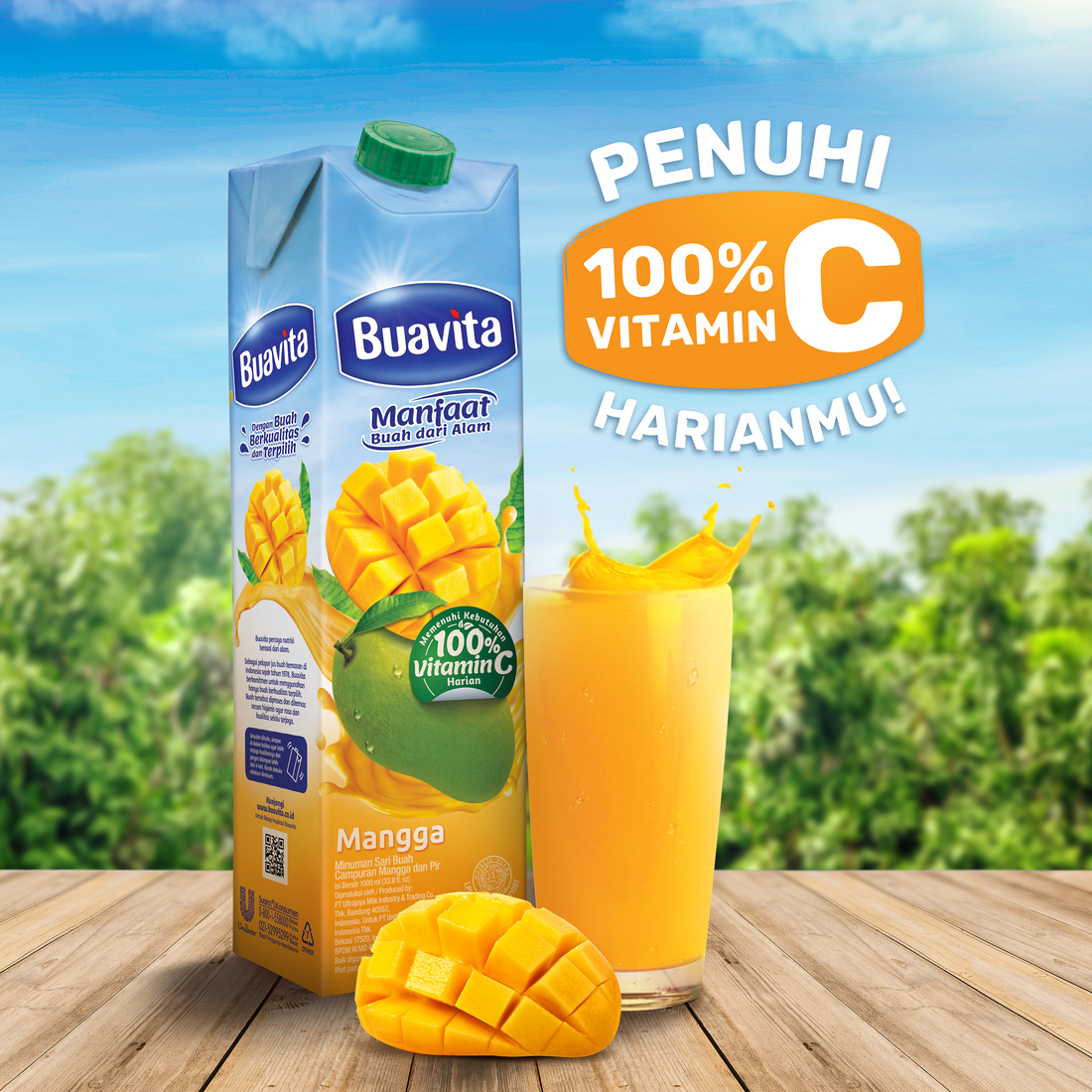 Buavita Jus Buah Mangga – Jus buah asli minuman kaya vitamin C dan tinggi serat 1000 ml
