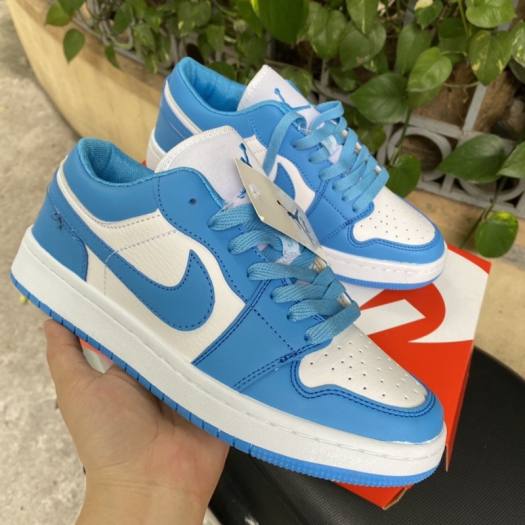Giày AIR JORDAN 1 Low Xanh Dương, Giày Thể Thao JORDAN 1 Xanh Dương Cổ Thấp Nam Nữ cao cấp