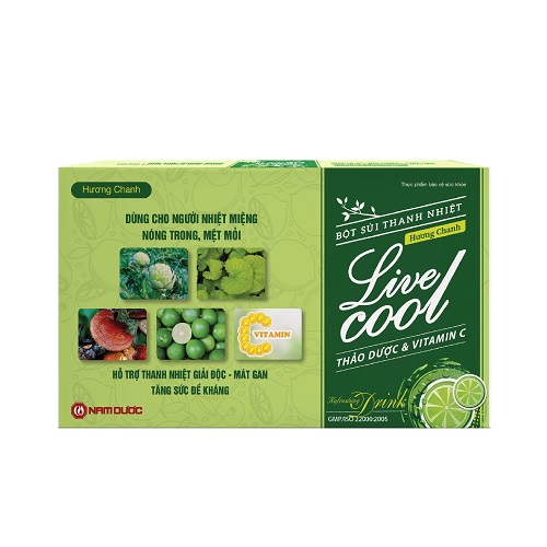 Bột sủi thanh nhiệt Livecool hương chanh