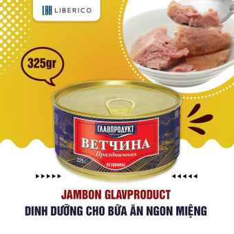 XẢ! Pate gan ngỗng và jambong Nga hộp 325g date 2024