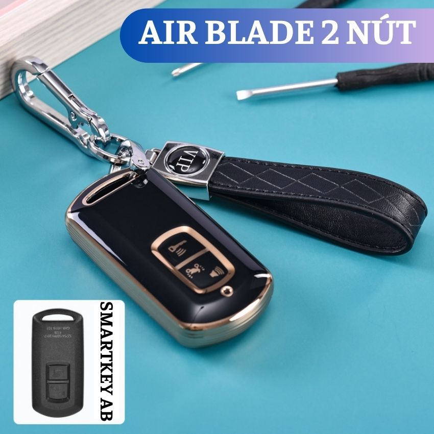 Bọc Chìa Khóa Smartkey Xe Air blade SH Vision Lead Cub Mẫu Mới Tặng kèm Móc Khoa Cao Cấp