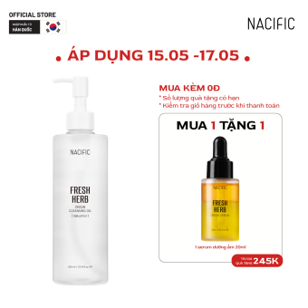 Dầu tẩy trang sạch sâu Fresh Herb Origin Cleansing Oil Bakuchiol 300ml
