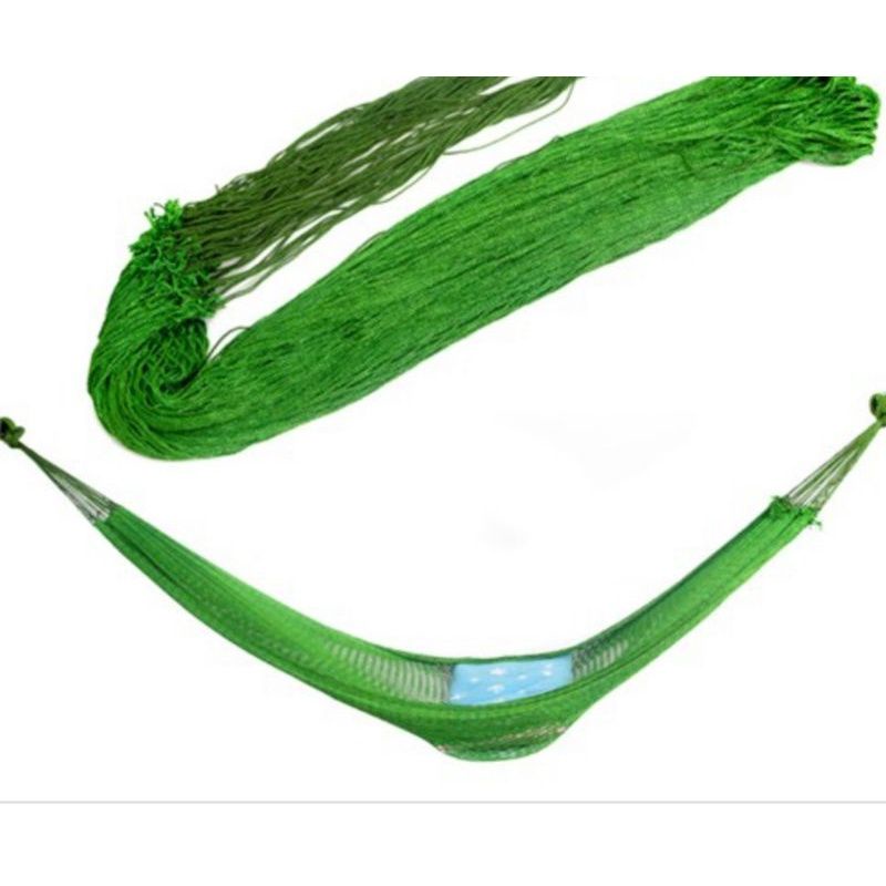 Võng Lưới Mắc Cây - Lưới Võng Treo Ngoài Trời Đa Năng Cao Cấp Cột Đầu - Võng dù