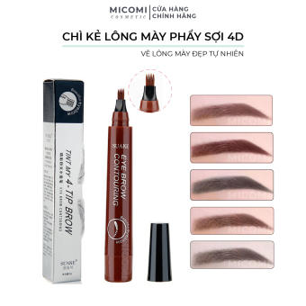 Bút Chì Kẻ Lông Mày Phẩy Sợi 4D Cao Cấp l Kẻ Chân Mày Bền Màu l Lâu Trôi l Chống Nước Trang Điểm Makeup MICOMI Cosmetics