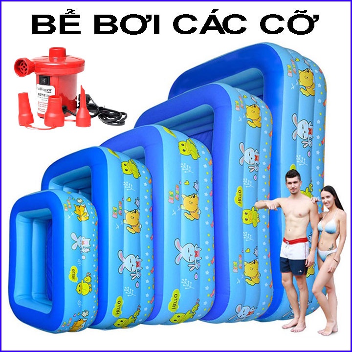 Bể bơi phao bơm hơi nhiều cỡ - Hồ bơi bơm hơi cho trẻ em