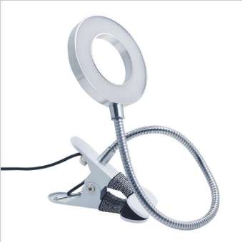 Đèn Led Mini Kẹp Bàn Làm Nail, Nối Mi ,Phun Xăm 2 Chế Độ Sáng (kèm củ sạc)