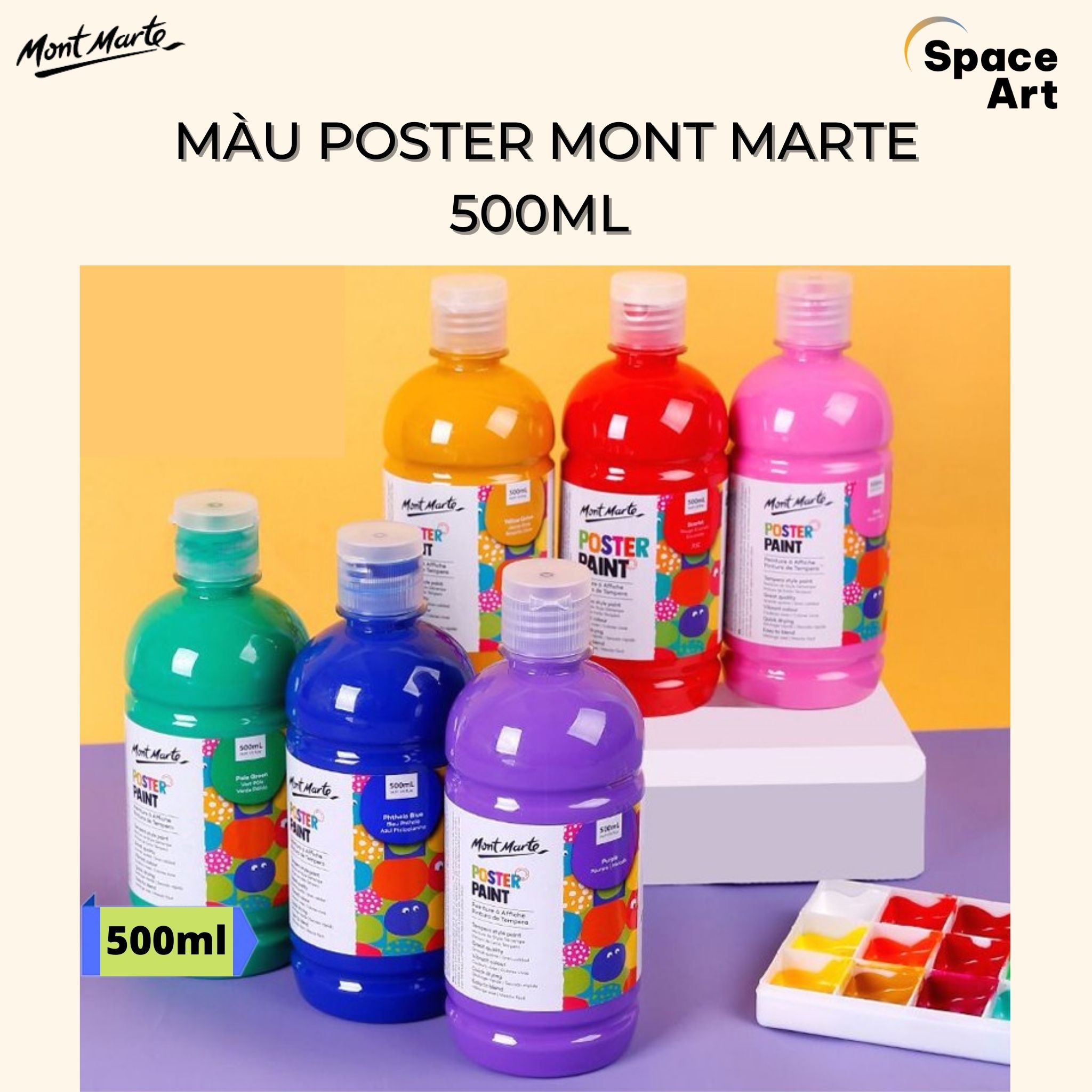 Màu poster mont marte 500ml