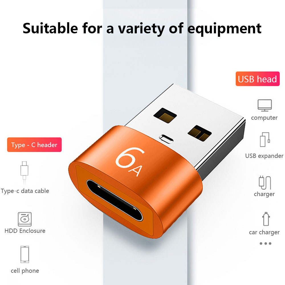 Bộ chuyển đổi otg 6a type c sang usb 3.0 bộ chuyển đổi usb c female sang usb male cho macbook pro bộ chuyển đổi cáp sạc pd