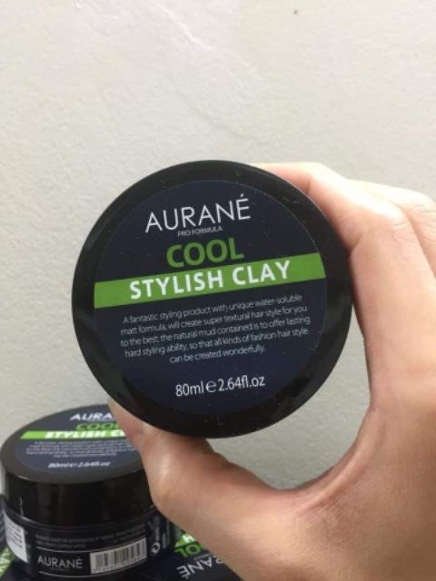 Chính hãng - sáp vuốt tóc tạo kiểu mờ aurane cool stylish clay 80ml