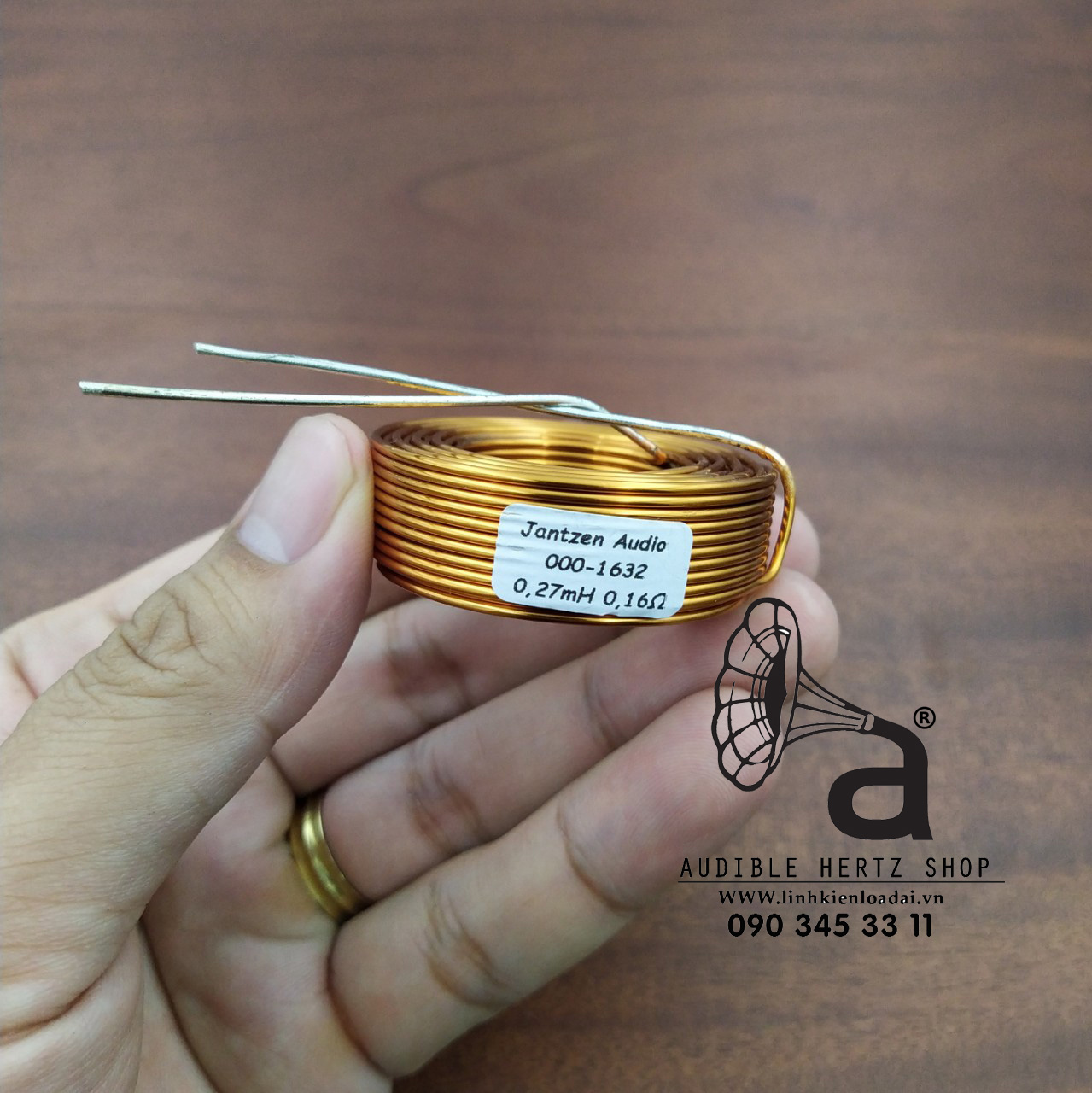 Cuộn cảm 0.27mH Jantzen Air core nội trở 0.16 ohm, giá bán theo cuộn