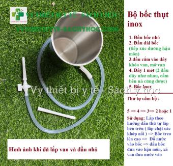 Bộ Bốc Thụt Hậu Môn Inox Và Phụ Kiện