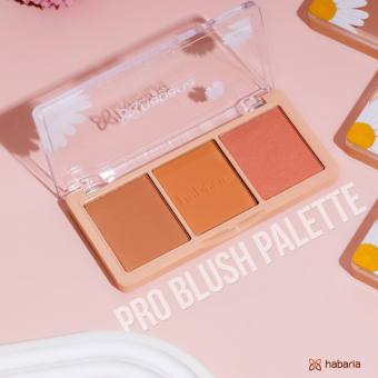 Phấn má Habaria gồm 3 ô màu