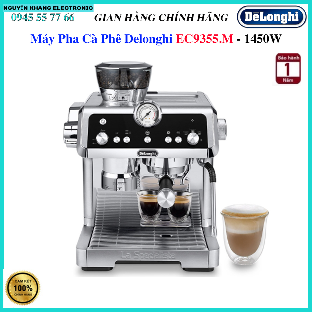 Máy pha cà phê delonghi ec9355.m, bảo hành chính hãng 12 tháng
