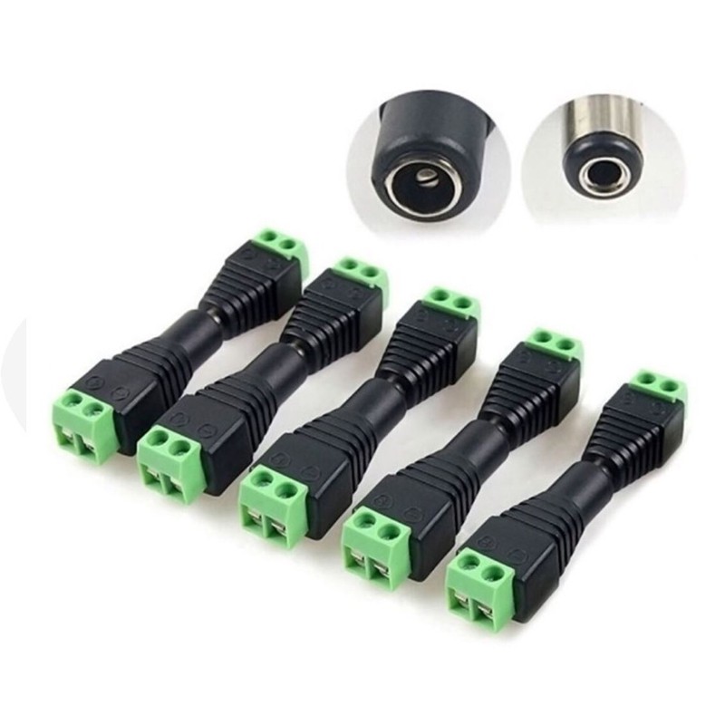 10 jack nguồn dc đực và 10 jack nguồn dc cái
