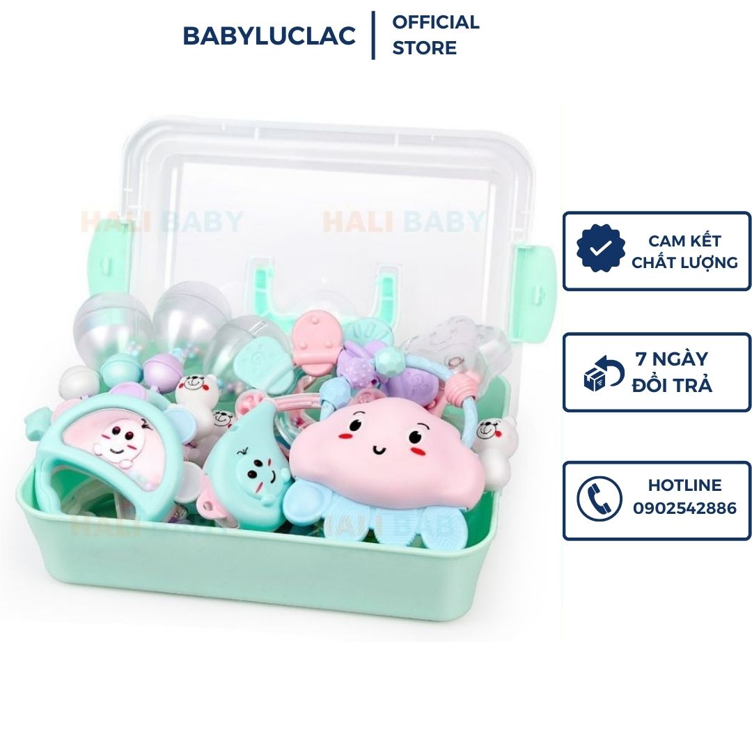 Bộ Xúc Xắc Gặm Nướu 7 8 9 10 11 12 Món LỤC LẠC Cho Bé BABYLUCLAC XX02
