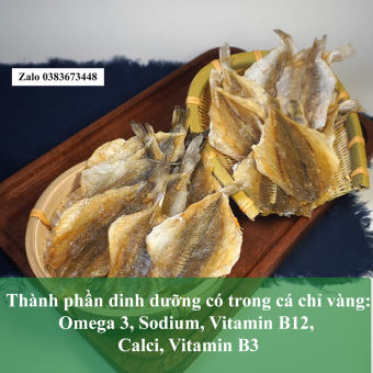 Cá Ba Chỉ Khô, Khô cá chỉ vàng loại dày thơm thịt SR23, khô cá chỉ vàng 1 nắng - Top 10 cá khô ngon nhất - Giá bán Tại Vựa