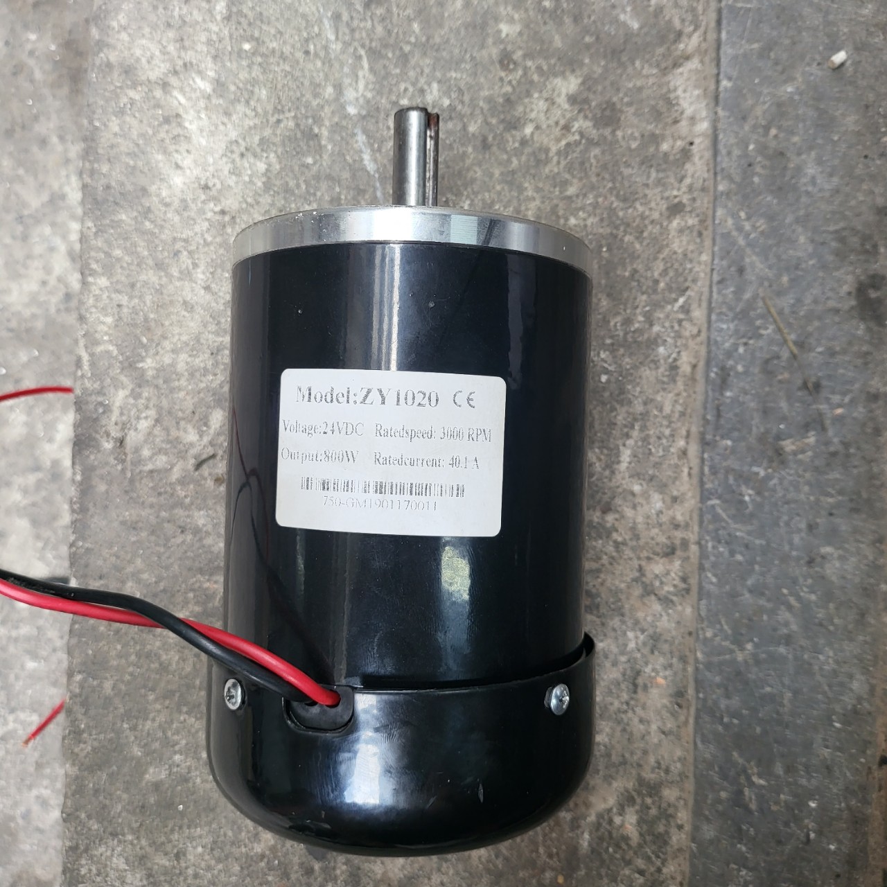 Motor dc 24v 800w có cánh làm mát motor