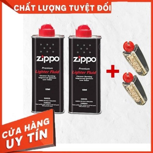 mua 2 thành 6 - mua 2 bình xăng 133ml zippo tặng 2 combo tim đá