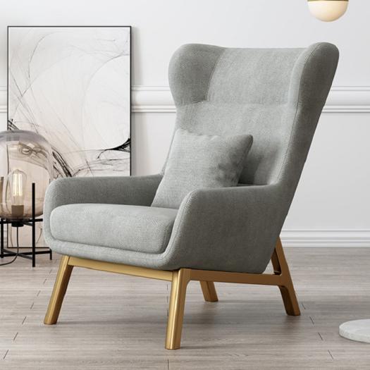 Ghế Sofa Lưng Cao Kèm Đôn-Ghế Sofa Đơn Nỉ Kèm Đôn