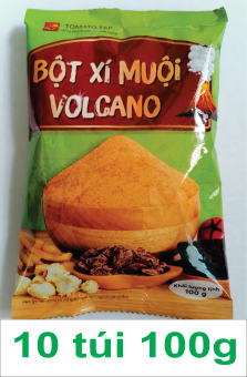 LỐC [10 TÚI x 100g] BỘT XÍ MUỘI (Ô MAI) LẮC Volcano [VN] TOMATO T&P Salted Apricot Taste Powder (ttp-hk)