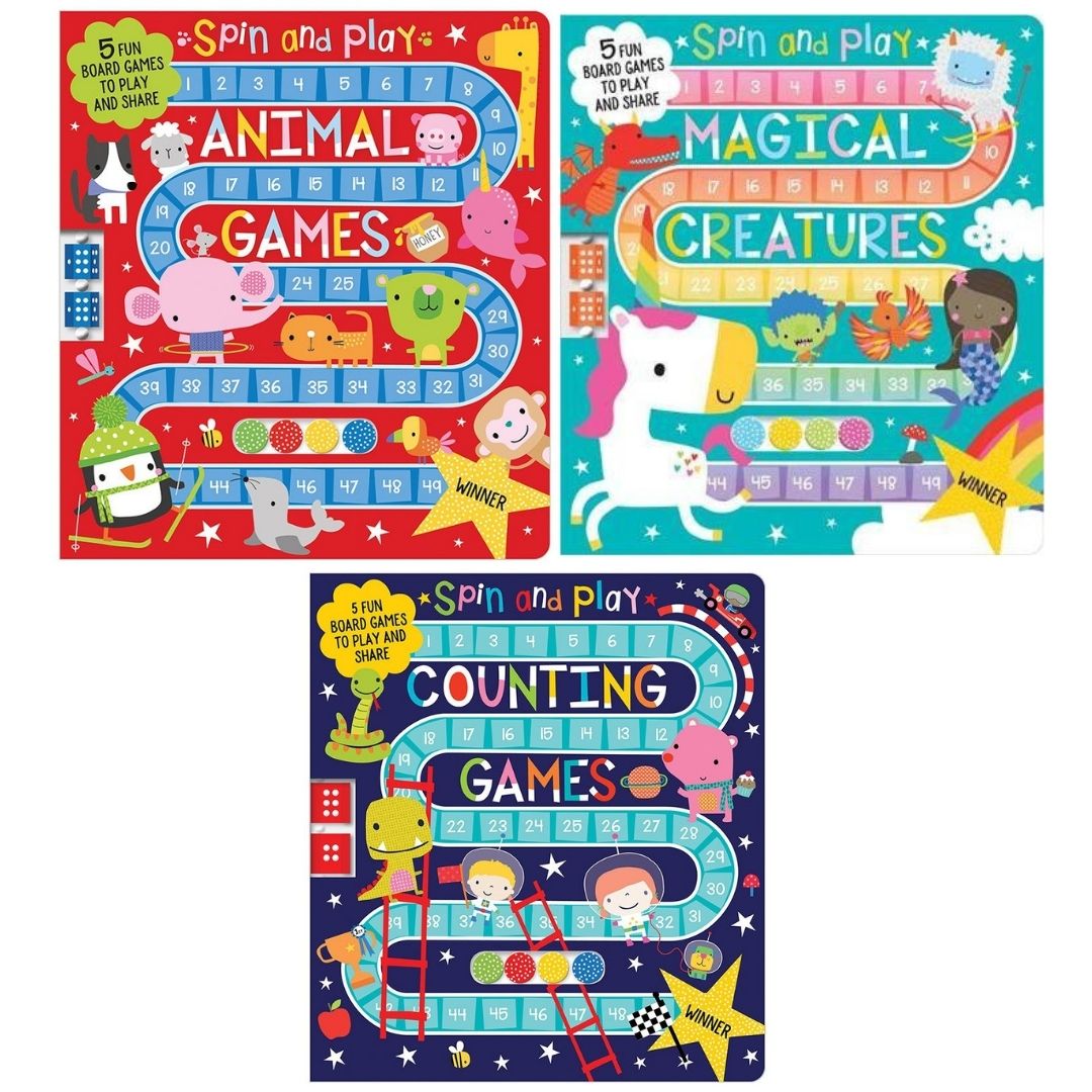 Spin and Play Counting Games Board Book by Make Believe Ideas, 1