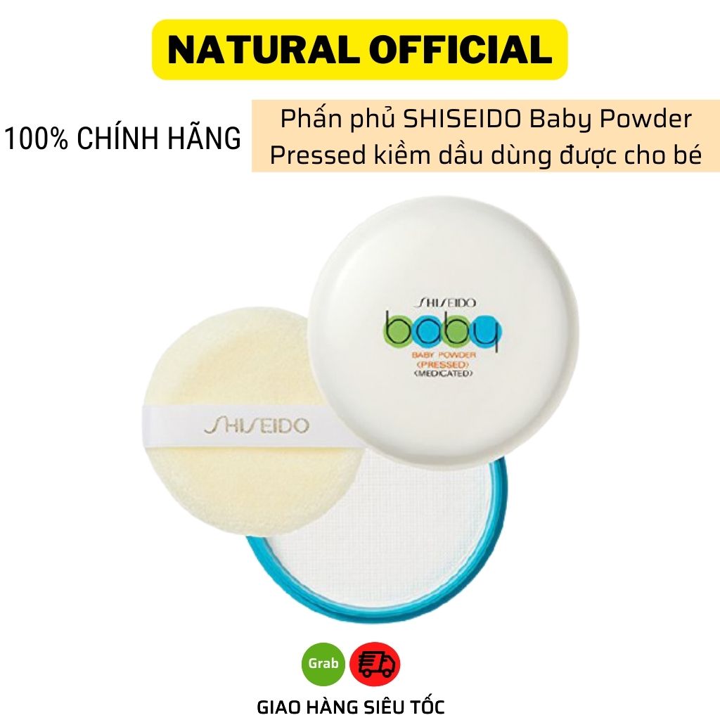 Phấn phủ SHISEIDO Baby Powder Pressed kiềm dầu dùng được cho em bé 50g