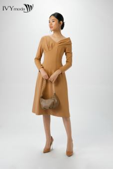 Đầm thun lệch vai IVY moda MS 39B9097