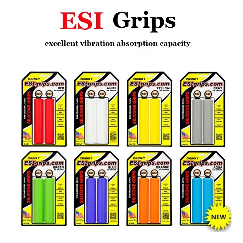 Tay nắm xe đạp esi grips chất liệu silicon 10 màu săc đường kính 30/32/34 mm dành cho xe đạp tay ngang mtb