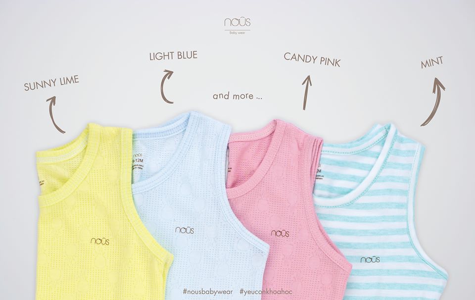 [NOUS] Bộ ba lỗ cho bé 6M đến 3Y hãng NOUS mùa hè cho bé