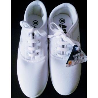 Giày thể thao, thể dục ASIA DA NỮ XI TRẮNG