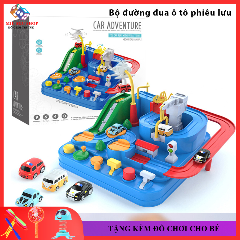 [Tặng Thêm Quà] Đồ Chơi Trẻ Em, Bộ Đồ Chơi Xếp Hình Lắp Ráp Đường Đua oto Phiêu Lưu Phát Triển Tư Duy Cho Bé, Bảo Hành 3 Tháng