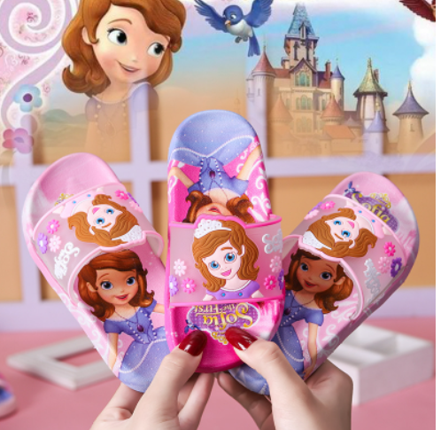 Dép lê công chúa elsa 3d bé gái