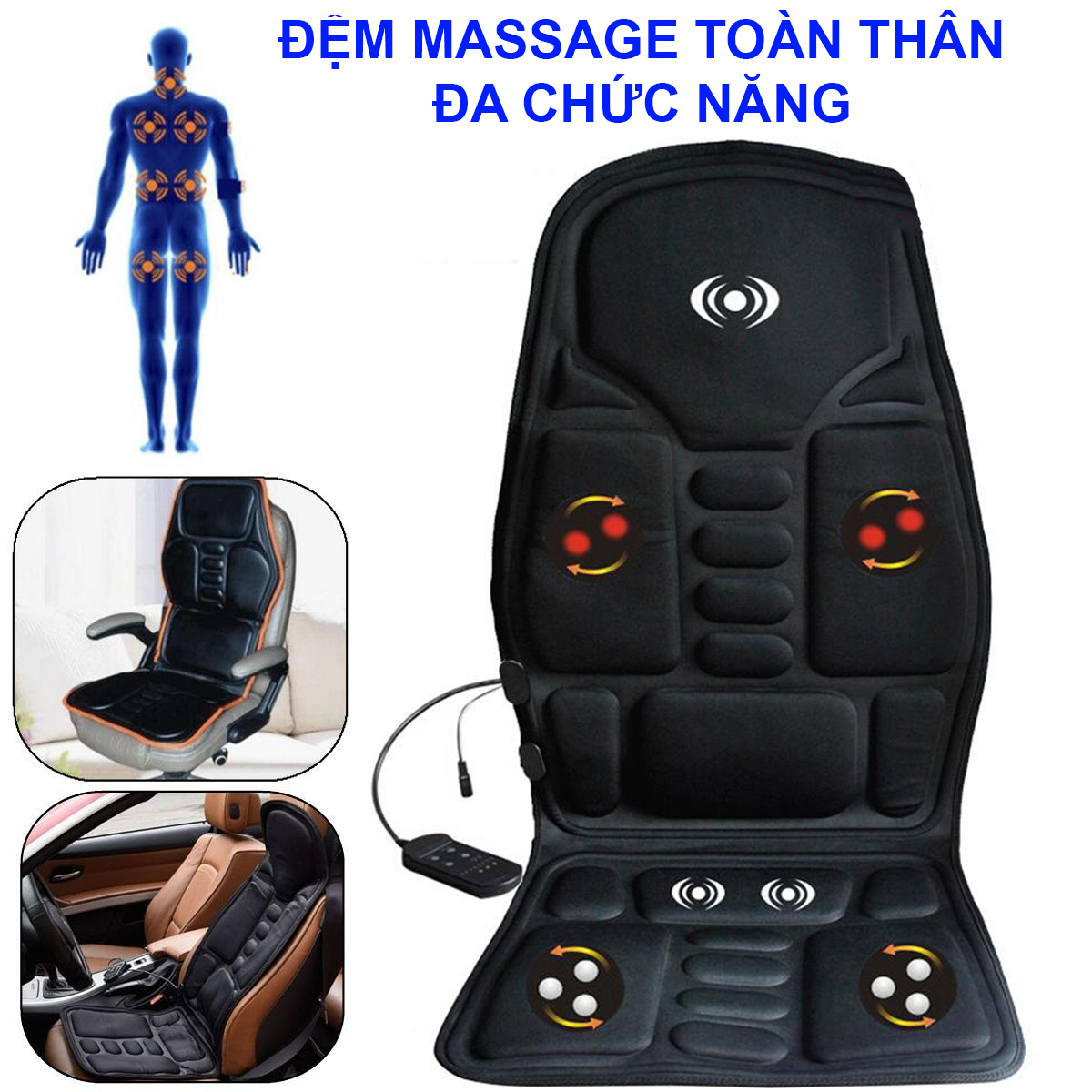 Đệm massage đa năng toàn thân robotic cushion hanln