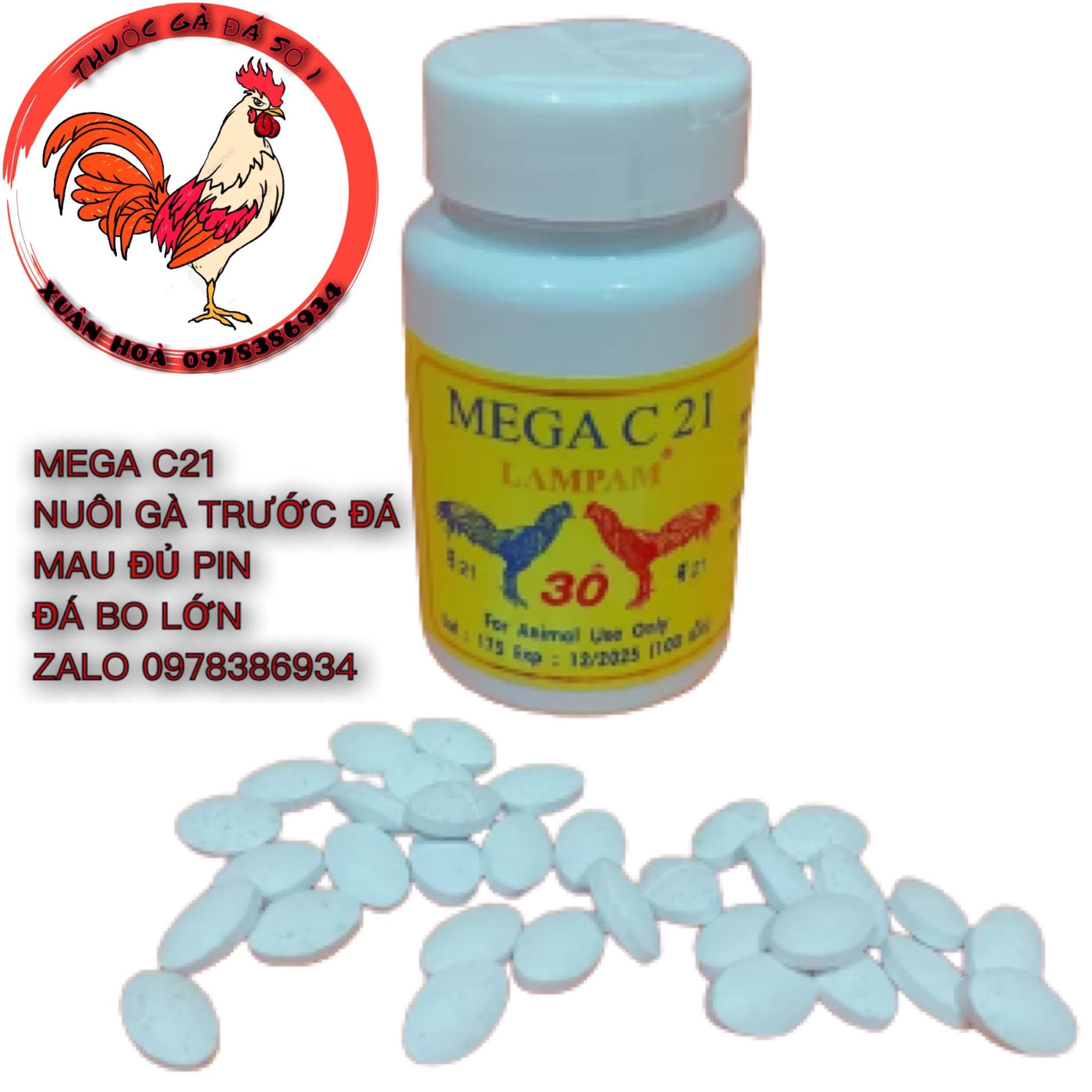 Mega c21 kích lực trước đá 7-10 ngày cho gà đá