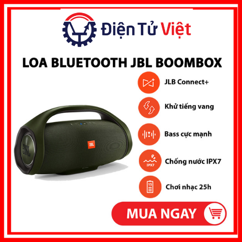 [ HN -  HCM ] Loa Bluetooth JBL Boombox Âm Thanh Siêu Bass Cực Mạnh Chống Nước IPX7 Loa Karaoke Công Suất Cực Lớn 60W Loa Nghe Nhạc Treble Rời Thời Gian Sử Dụng 24h Loa Vi Tính Tương Thích Điện Thoại, Máy Tính, LapTop, TiVi BH 2 NĂM.