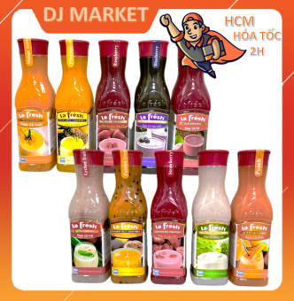 Sinh Tố La fresh Đà Lạt Chai 650ml - Mứt Sinh Tố Đủ Vị Trái Cây Cao Cấp