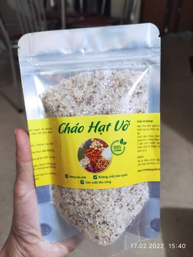 Gói dùng thử Cháo hạt vỡ giàu dinh dưỡng cho bé ăn dặm từ 6 tháng tuổi