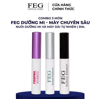 Combo 3 món: Serum Dưỡng Mi FEG Pro Advanced 3ml, Serum Dưỡng Mi FEG Eyelash Enhancer 3ml và Serum Dưỡng Mày FEG EyeBrow Enhancer
