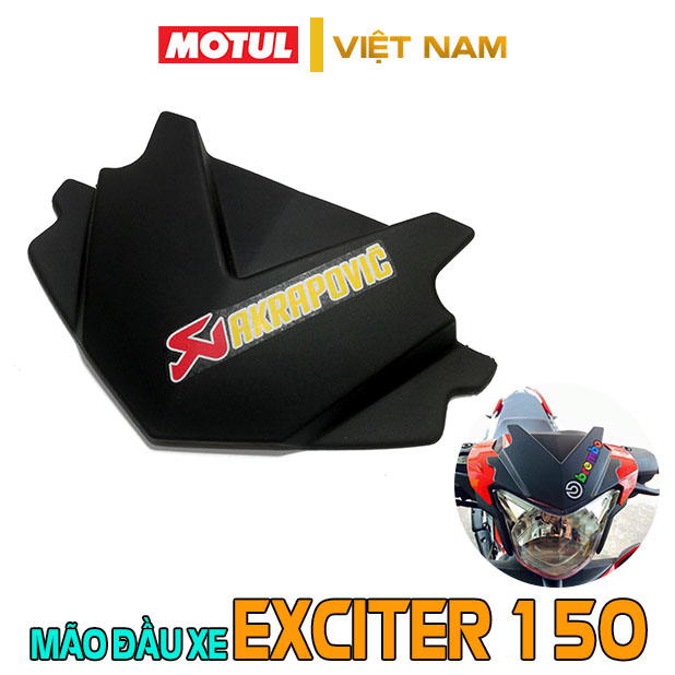 Mão exciter 150 trang trí nhựa abs chắn gió, ốp đầu xe ex 150