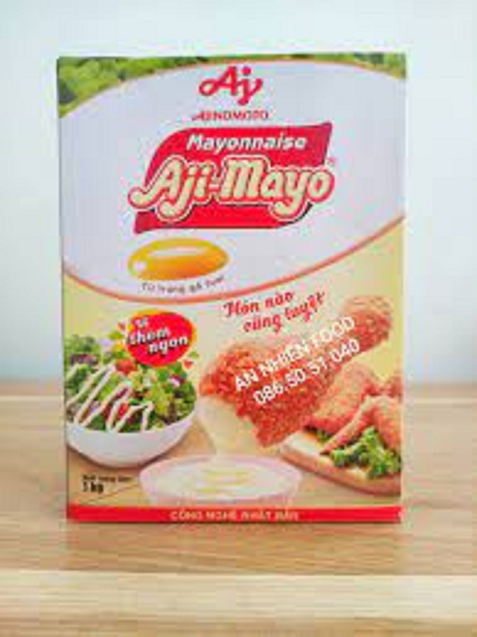 Sốt Mayonnaise Aji-Mayo Ajinomoto hộp 1kg