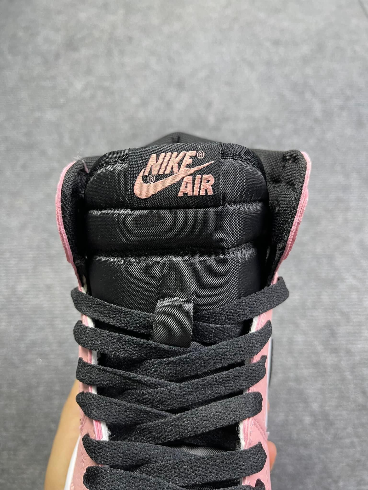 Giày Sneaker Jordan hồng nữ cổ cao bản đẹp tiêu chuẩn, Giày jordan 1 nữ màu hồng nhạt cực xinh dễ phối đồ, giày thể thao jd hồng chất 2022