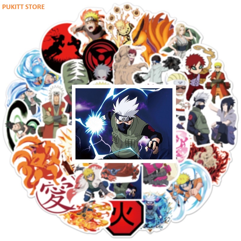 Sticker Naruto - Miếng dán decal chống nước hình dán Naruto Itachi Sasuke Kakashi STK10