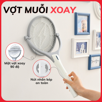 Vợt Muỗi Xoay KAMOT | Vợt Muỗi | Vợt bắt muỗi| Vot bat muoi| Cây Vợt Muỗi | Vợt Đập Muỗi