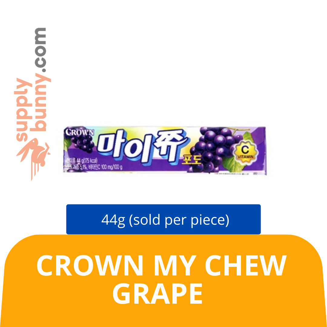 Crown My Chew Grape 44g (sold per pcs) Mix SKU: 8801111187893