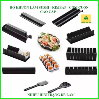 Bộ khuôn làm Sushi - Kimbap - Cơm cuộn Cao cấp 10 món