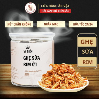 Ghẹ sữa rim tỏi ớt, ghẹ sữa rim giòn Vị Biển Miền Trung 150gr, ghẹ sữa rim gia vị, ghẹ rim tỏi ớt, ghẹ sữa sốc gia vị thơm ngon ăn liền