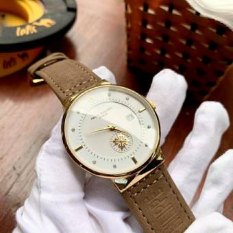 Đồng Hồ Nam Patek Philipp P018 Kim rốn, dây da ộn, phụ kiện nam cao cấp.