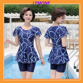 Bikini cho người lớn tuổi, đồ bơi trung niên trang nhã, bộ bơi đi biển đẹp cho các mẹ các bà, quần rời