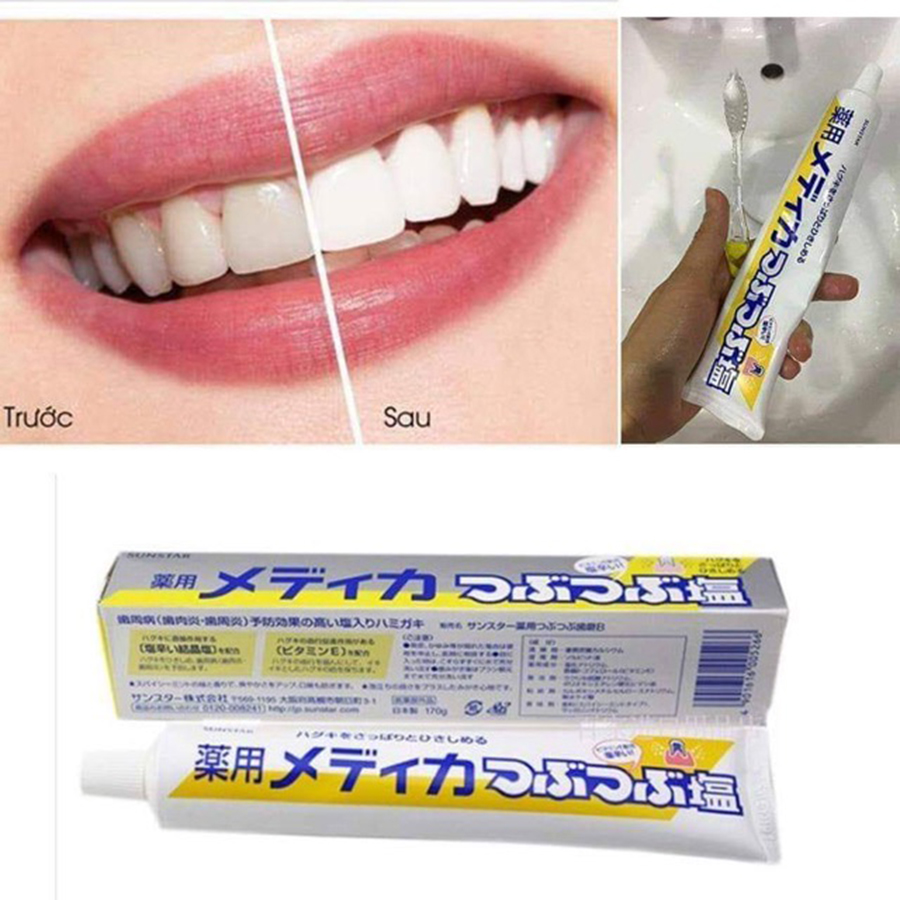 Kem đánh răng muối sunstar tuýp 170g nhật bản