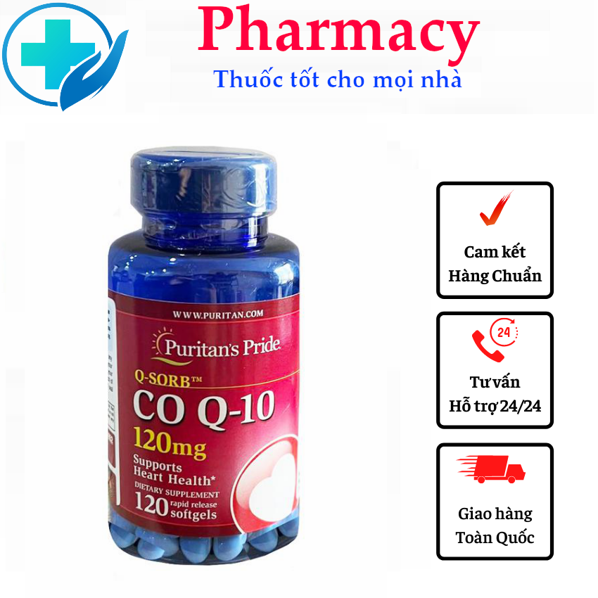 Viên uống hỗ trợ tim mạch Puritan’s Pride Premium Q-SORB CO Q10 của Mỹ